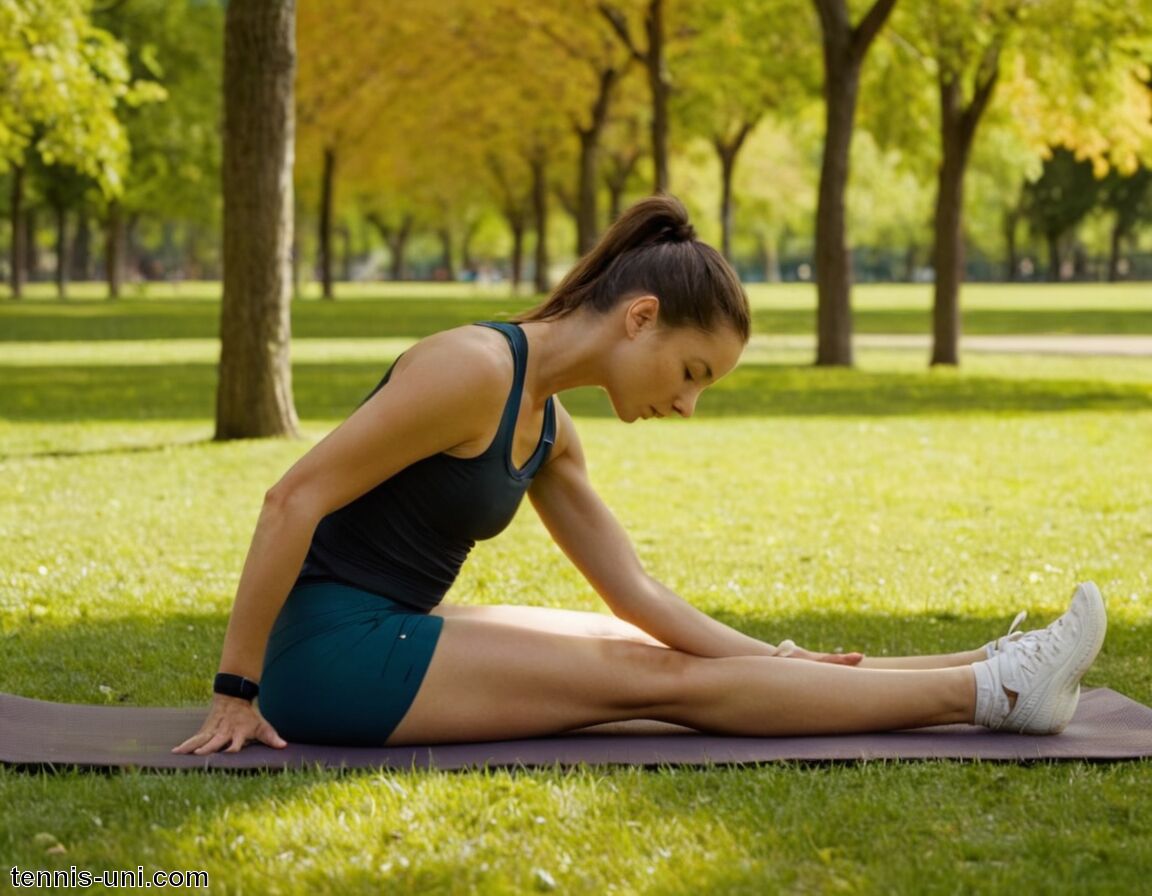 Dehnübungen für Flexibilität und Wohlbefinden - Wie nach einem harten Tennismatch entspannen?