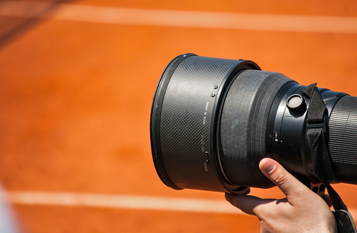 Foto van een Tennis Hawk-Eye camera