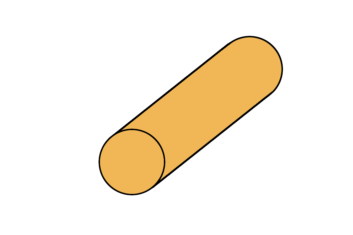 diagram of the cross section of a polyester tennis string
